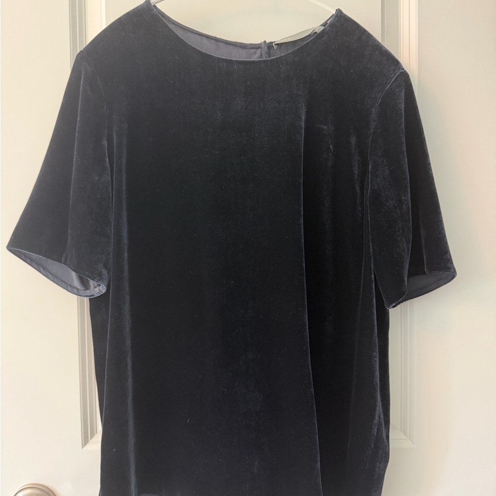 Vince Deep Blue Velvet Women's Top